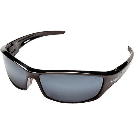 EDGE NonPolarized Safety Glasses, Unisex, Polycarbonate Lens, Full Frame, Nylon Frame, Black Frame SR117